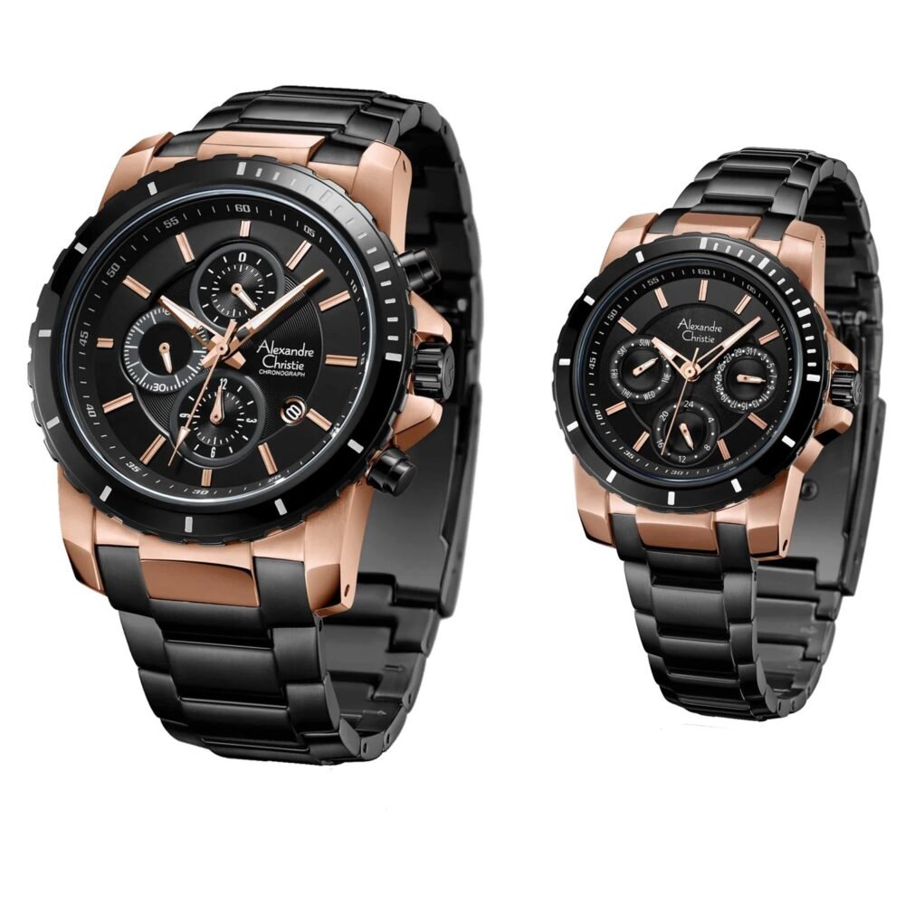 6141MCBFBRBA Couple's Chronograph Quartz Watch 44+ 36mm