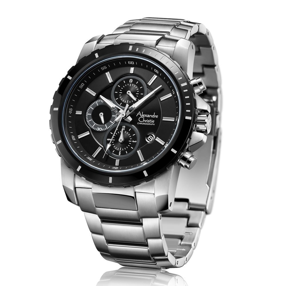 6141MCBTBBA Men's Chronograph Quartz Watch 44mm - Image 6