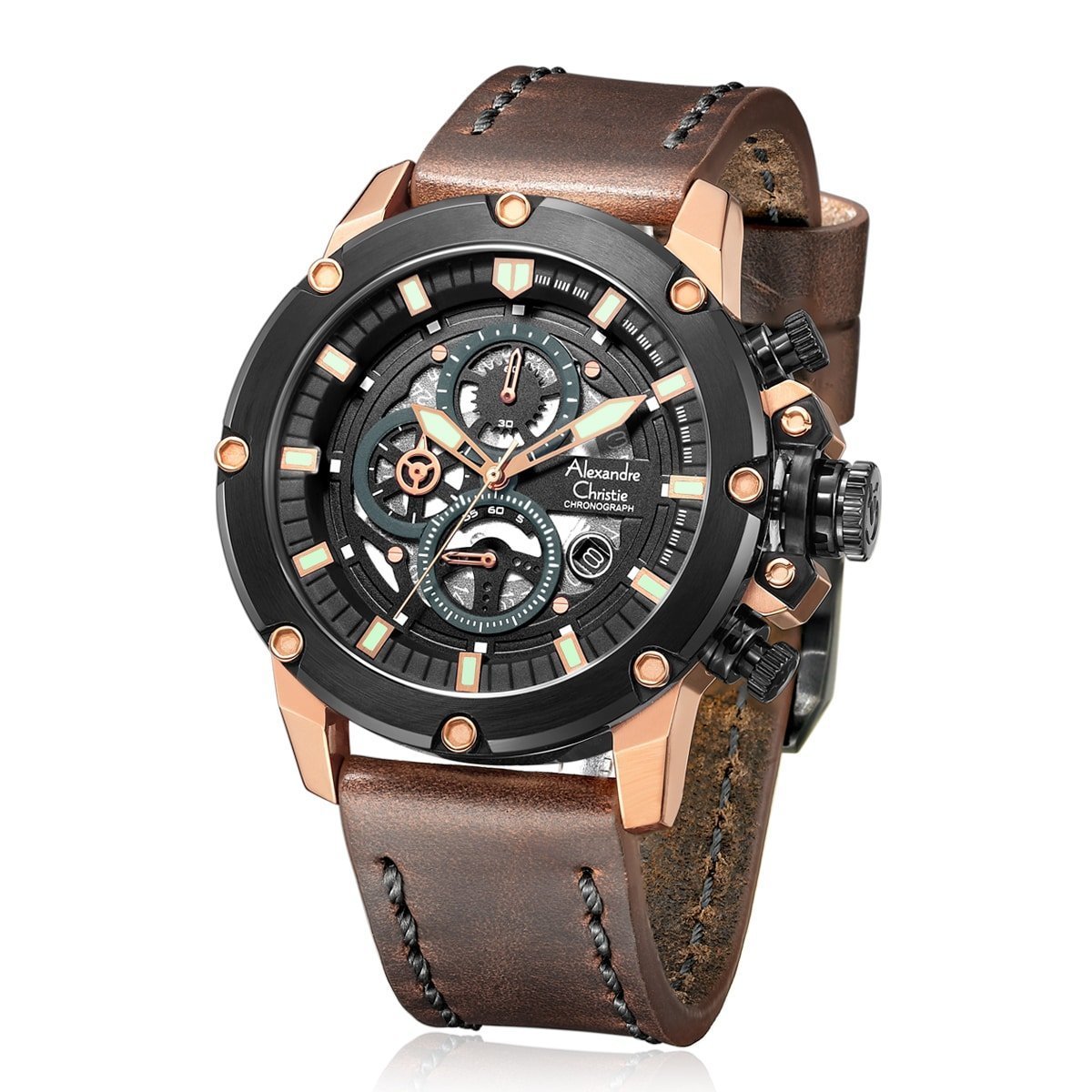 6564MCLBRBA Men's Chronograph Quartz Watch 46mm - Image 2