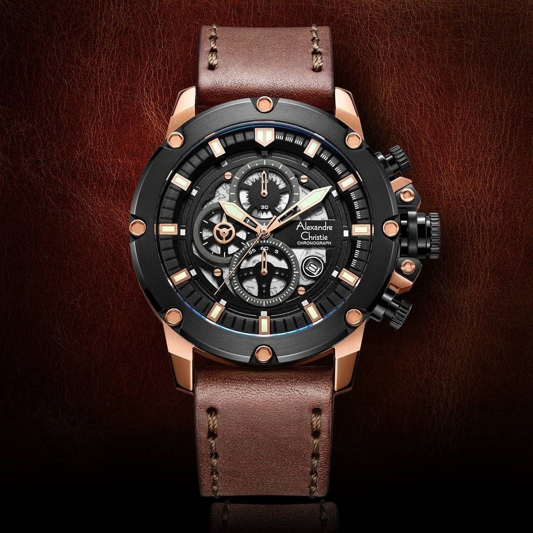 6564MCLBRBA Men's Chronograph Quartz Watch 46mm - Image 5