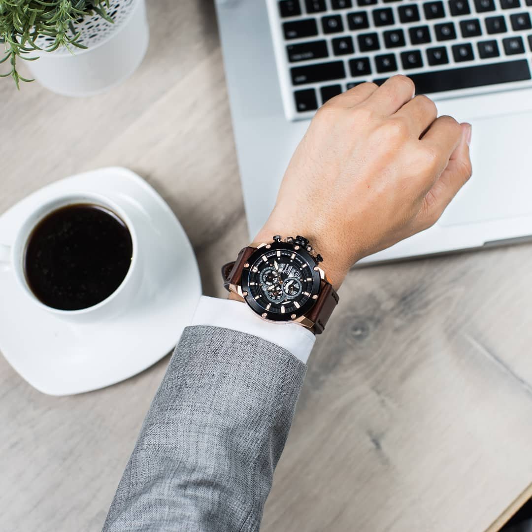 6564MCLBRBA Men's Chronograph Quartz Watch 46mm - Image 8