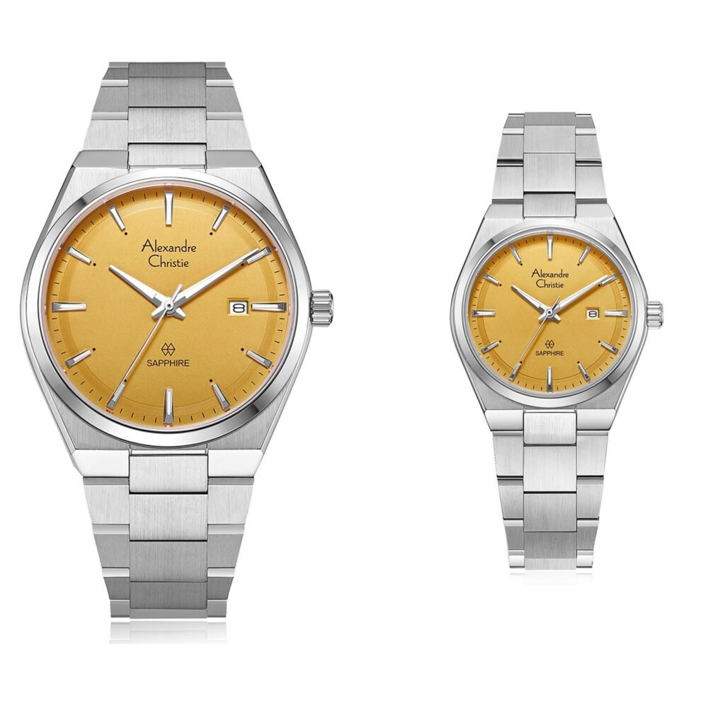 8697MDLDBSSYL Couple's Classic Quartz Watch 39+32mm