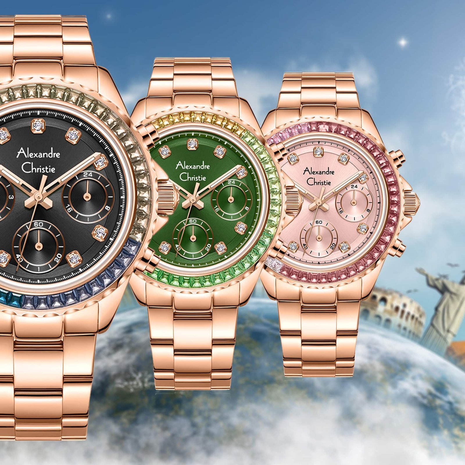 2B13BFBRGPN Women's Multi-function watch 36 mm - Image 4